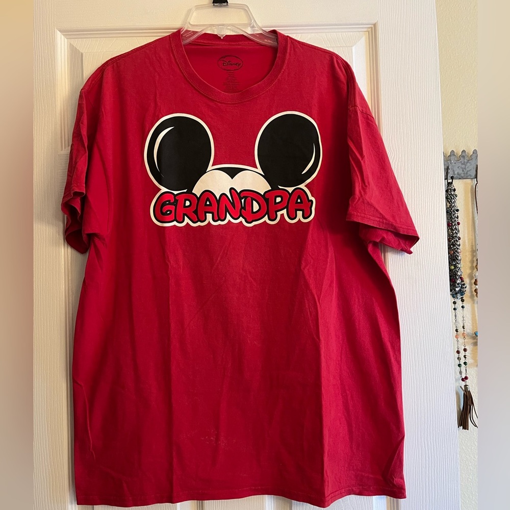 Disney Red 'Grandpa' Mickey Ears T-shirt